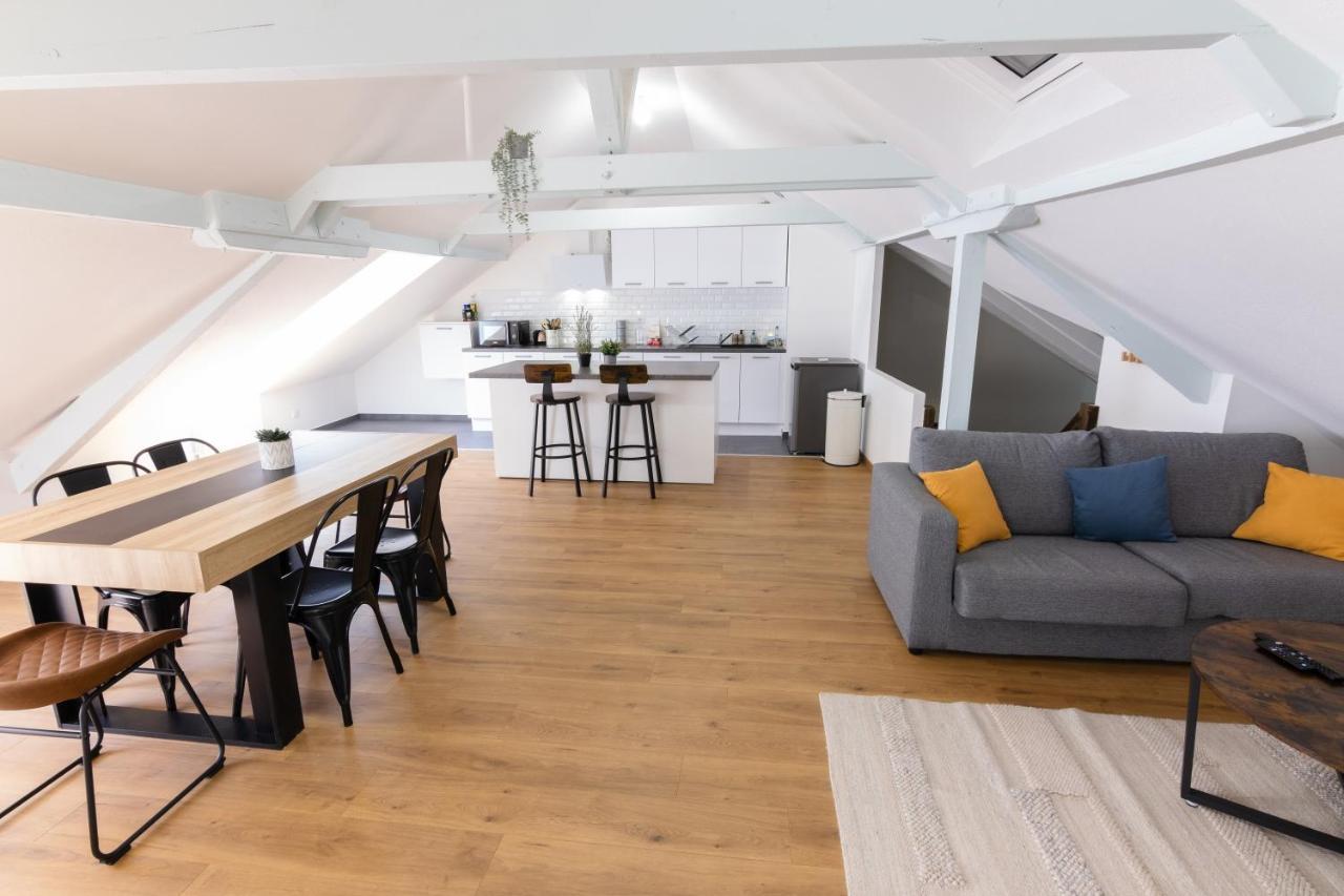 Appartement Atypique Proche Gare/ Dans L'Hyper-Centre Spacieux Pour 6P Au Coeur De Mulhouse Exterior photo