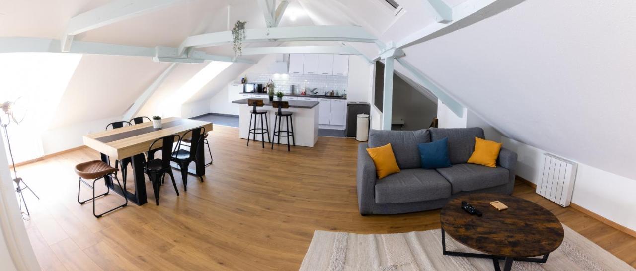 Appartement Atypique Proche Gare/ Dans L'Hyper-Centre Spacieux Pour 6P Au Coeur De Mulhouse Exterior photo